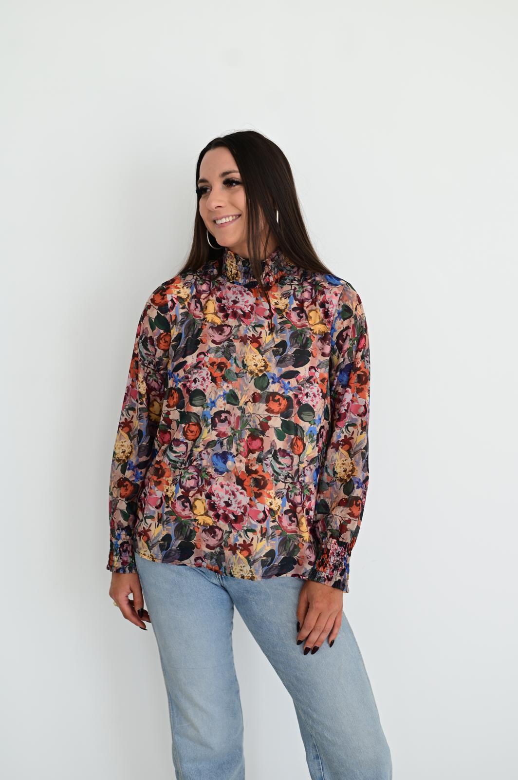 TH1900 FALL FLORAL  LS TOP (7 Piece)