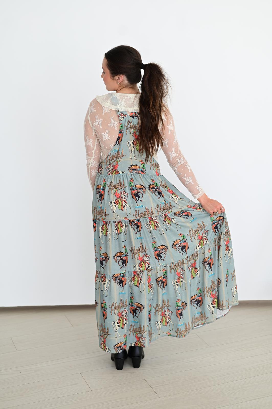 TH85 S192 SAGE HOWDY OVERALL DRESS (1 Piece)