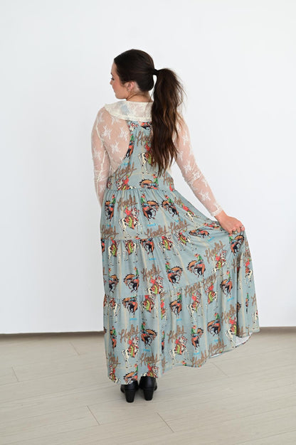 TH85 S192 SAGE HOWDY OVERALL DRESS (1 Piece)