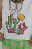TH81  GRAPHIC TEE - NEON CACTUS (1 Piece)