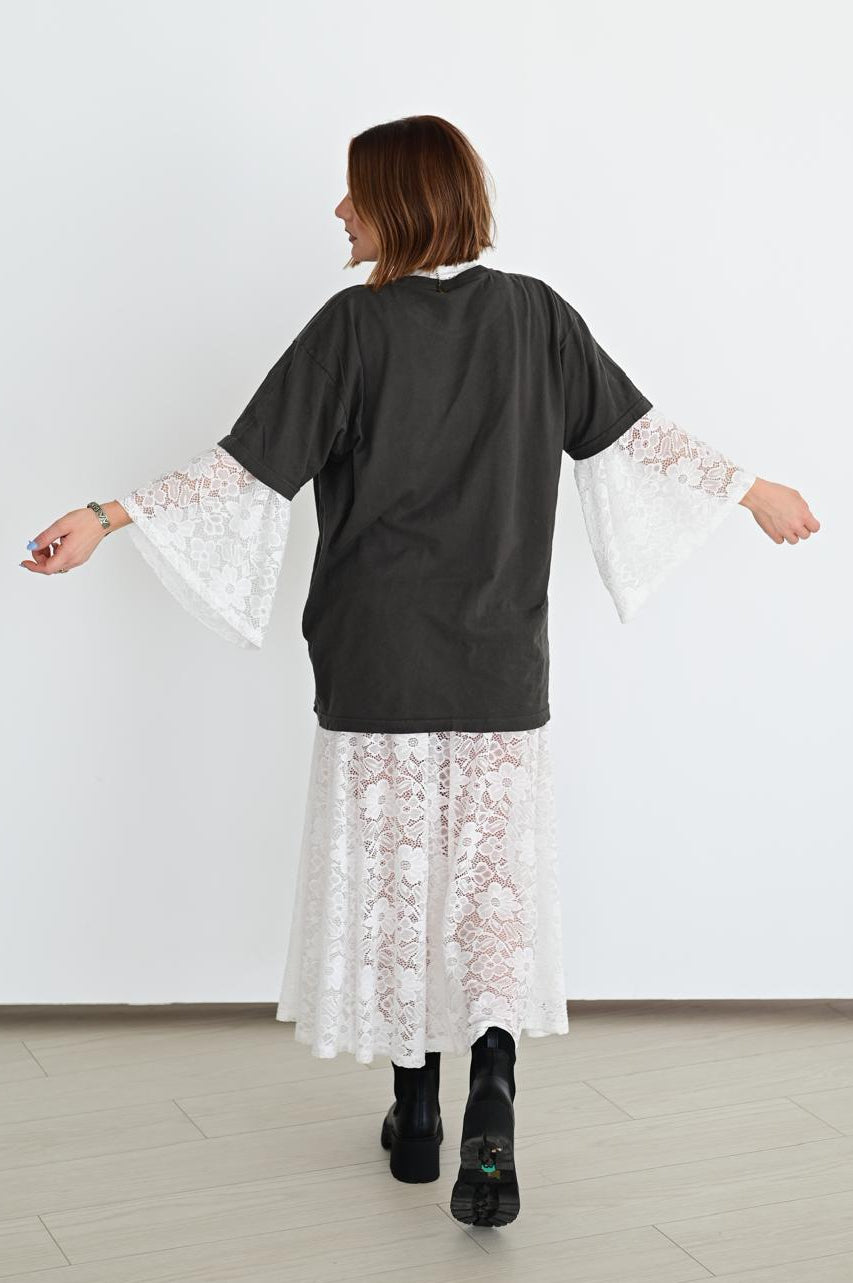 TH1251 S128 IVORY LACE SKIRT(1 Piece)