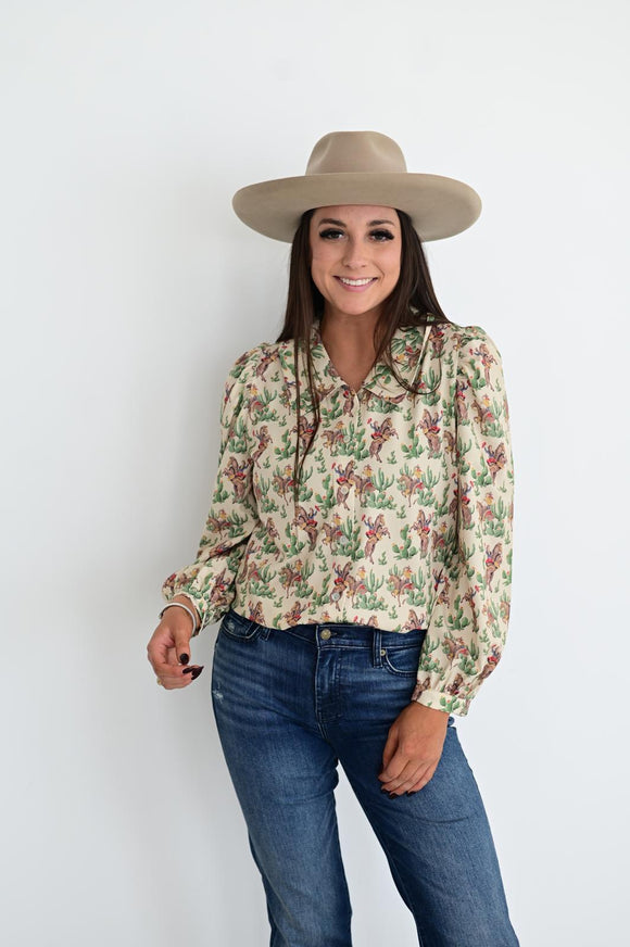 TH2782 RETRO CACTUS COWBOY BLOUSE (7)