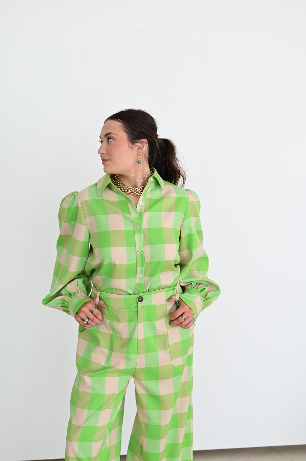 TH11 GREEN GINGHAM (7 Piece)