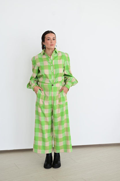 TH11 GREEN GINGHAM (7 Piece)
