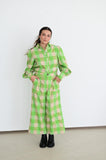 TH56 GREEN  GINGHAM  PANT (7 Piece)