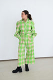 TH56 GREEN  GINGHAM  PANT (7 Piece)