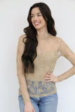 TH1221 LACE TOPS TAN (7 Piece)