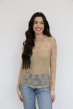 TH1221 LACE TOPS TAN (7 Piece)