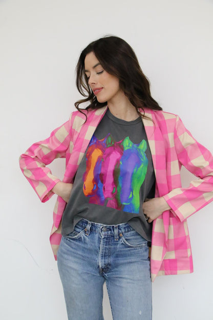 TH1200 PINK GINGHAM (7 Piece)