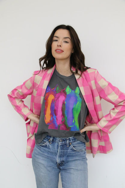 TH1200 PINK GINGHAM (7 Piece)