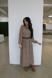 TH6215 LIGHT CHEETAH  DRESS (7 Piece)