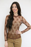 TH1221 LACE TOPS BROWN (7 Piece)