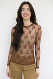 TH1221 LACE TOPS BROWN (7 Piece)