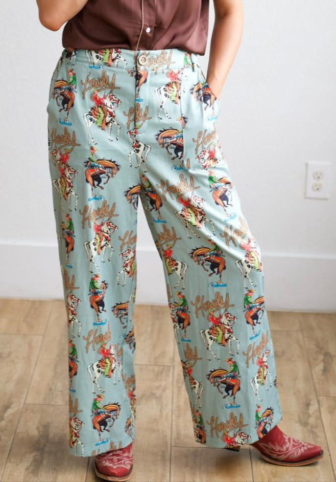 TH56 TEAL HOWDY  PANT (8 Piece)
