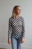 TH1221 BLACK CHECK MESH TOP