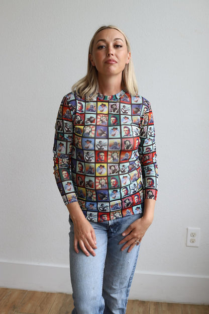 TH1221 S195 COUNTRY WESTERN CHECK TOP(1)