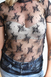TH1221 LACE TOPS BLACK (7 Piece)