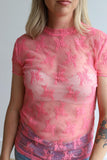 TH1221 LACE TOPS PINK  (7 Piece)