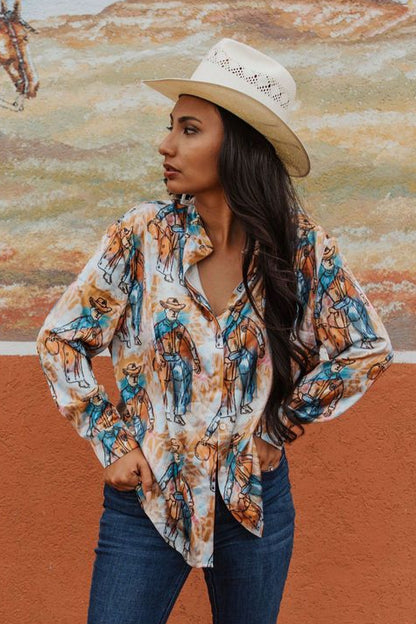 TH011 S103 STANDING COWBOY TOP (1 Piece)