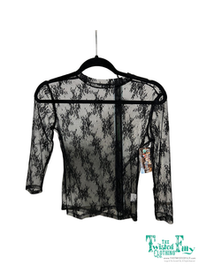 TF1221 BLACK LACE TOP - YOUTH