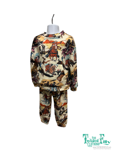 TF95 SWEATSUIT VINTAGE WESTERN -TODDLER