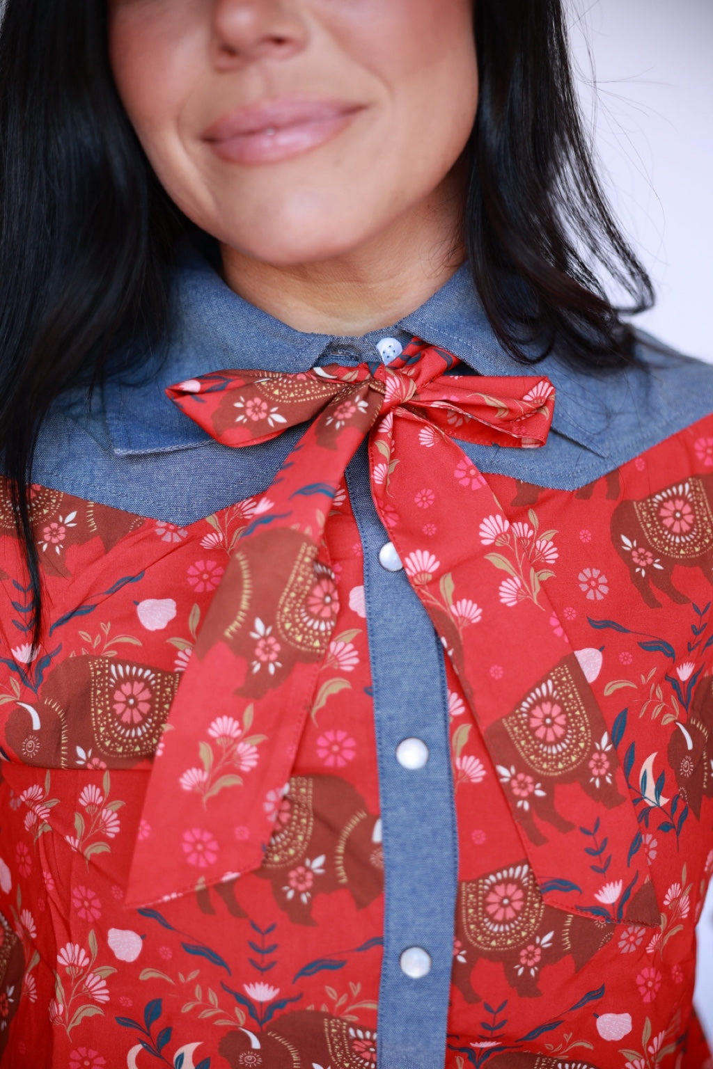 TH11 Red Buffalo Yoke with Tie 3