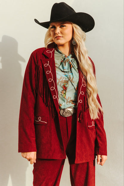 TH1205 WINE ROPING COWBOY BLAZER  (1 Piece)