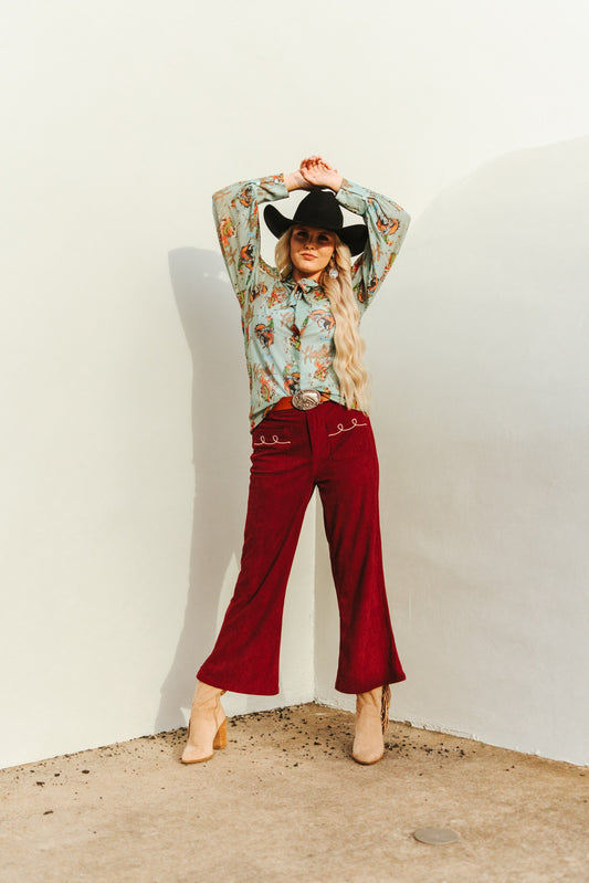 TH220 WINE ROPING PANTS (7 Piece)