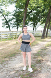 TH6 BLACK CHECKER - BAND ACTIVE SHORT(7 Piece)