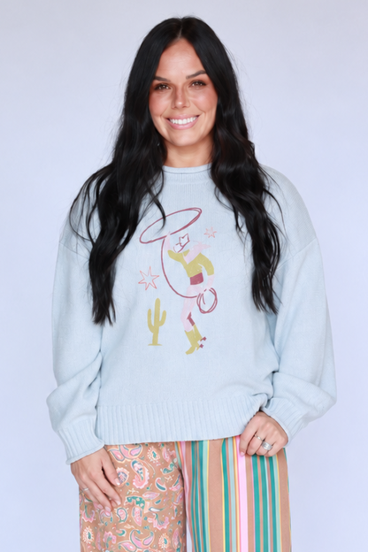 TH8772_RETRO COWBOY POWDER BLUE_KNIT LIGHTWEIGHT SWEATER_(7 PIECE)
