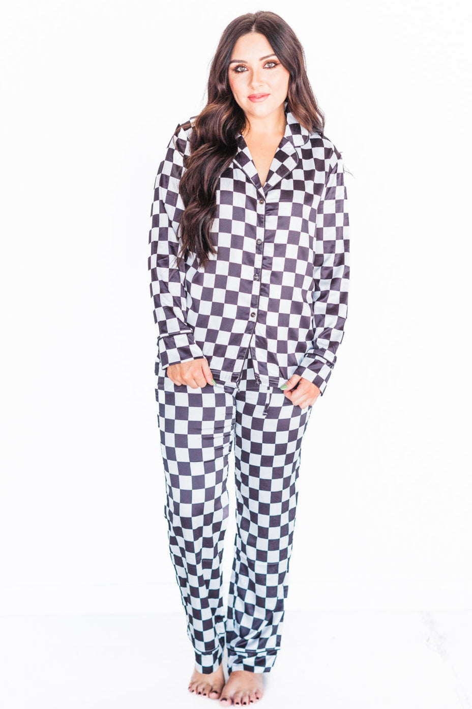 TH202 Black checkered PJ (1)