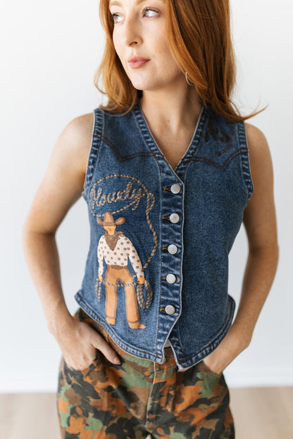TH9800 HOWDY COWBOY DENIM VEST (7 PIECE)