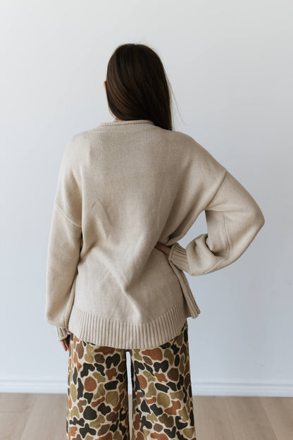 TH8772 BEIGE COWBOY SWEATER (7 PIECE)