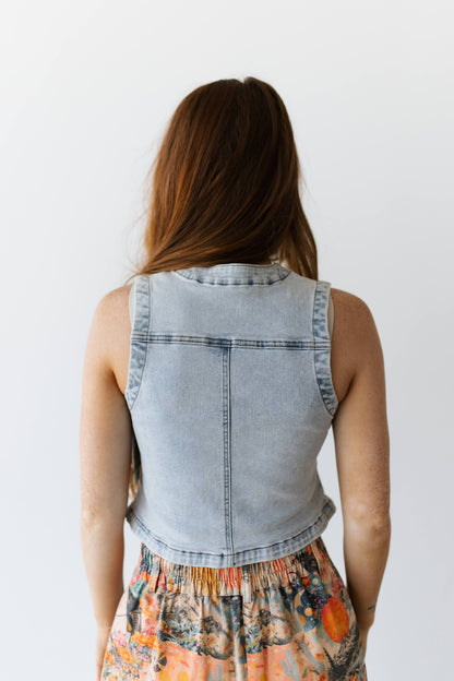 TH9800 LIGHT  DENIM VEST (7 PIECE)