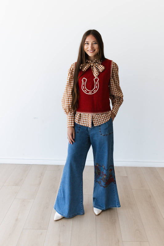 TH228 CAMPFIRE WIDE LEGGED DENIM JEAN (7 PIECE)