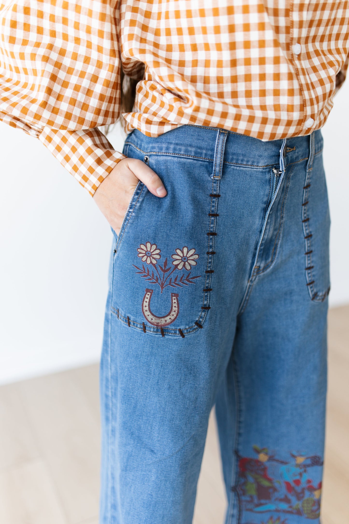 TH228 CAMPFIRE WIDE LEGGED DENIM JEAN (7 PIECE)