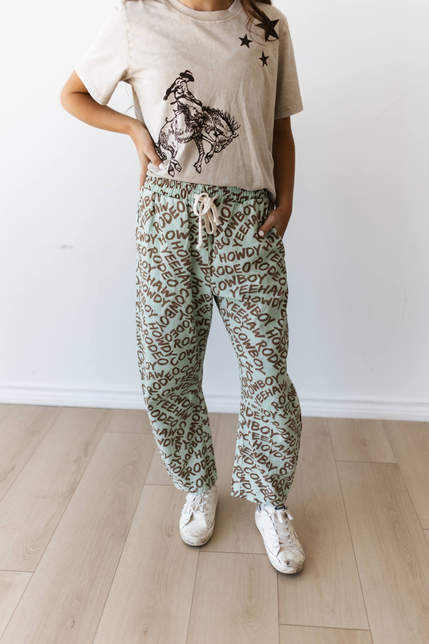 TH2107 MINT /BROWN HOWDY JEAN ( 7 PIECE)