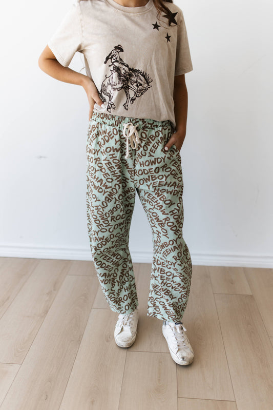 TH2107 MINT /BROWN HOWDY JEAN ( 7 PIECE)