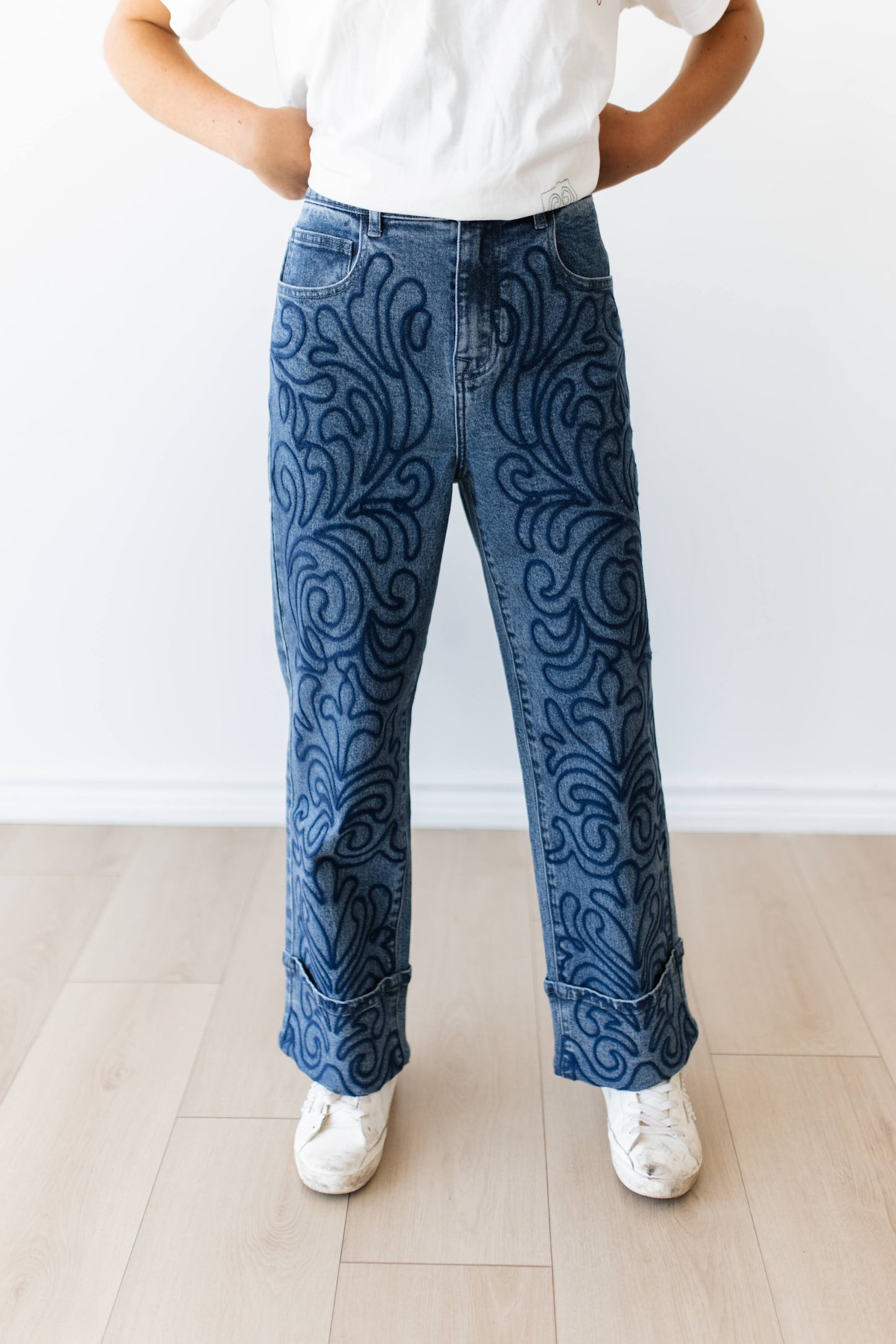 TH017 DENIM SWIRL JEAN ( 7 PIECE)