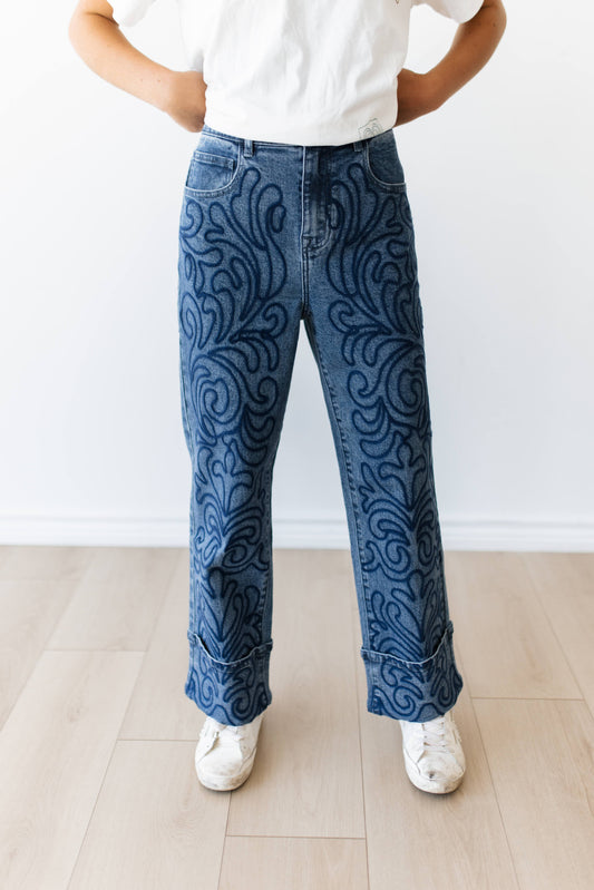 TH017 DENIM SWIRL JEAN ( 7 PIECE)