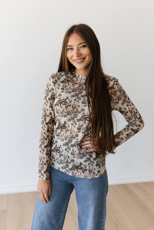 TH1221 IVORY BRONC PAISLEY MESH (7 PIECE)