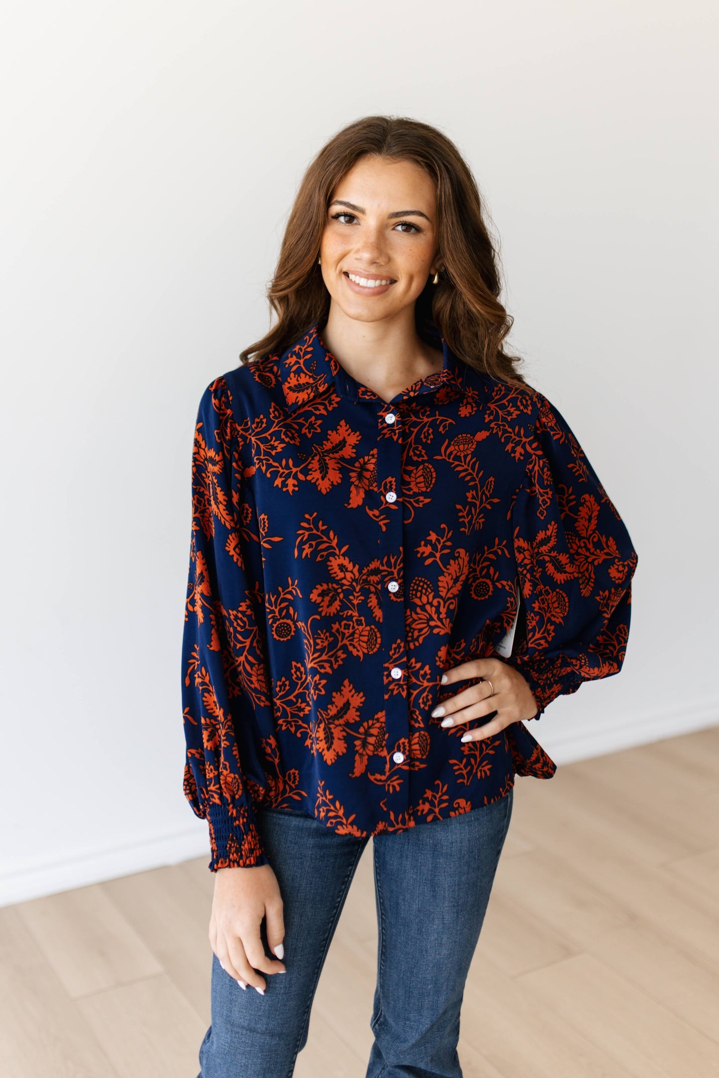 TH23 NAVY RUST FLORAL (7 PIECE)