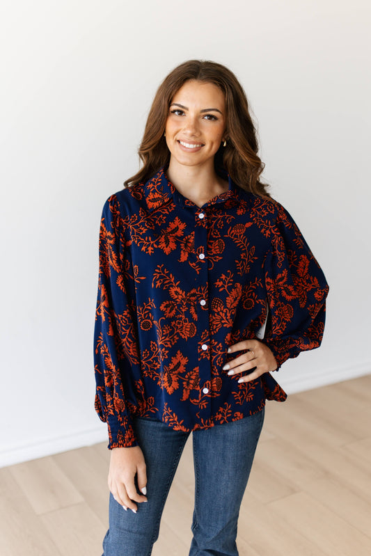 TH23 NAVY RUST FLORAL (7 PIECE)