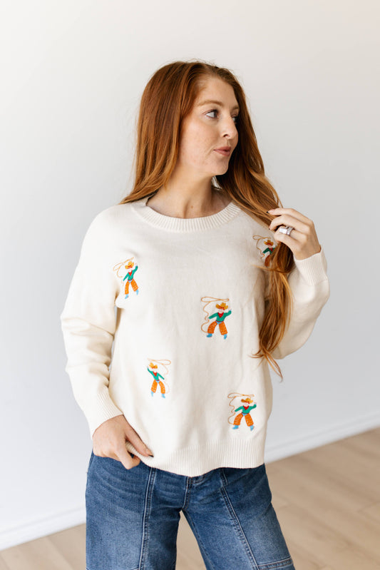 TH7990 ROPING COWBOY PULL OVER SWEATER (7 PIECE)