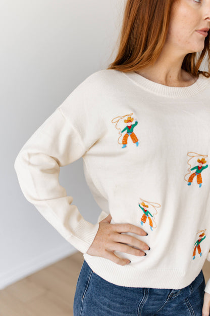 TH7990 ROPING COWBOY PULL OVER SWEATER (7 PIECE)