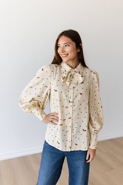 TH11-1  HORSE DOT BLOUSE (7 PIECES)