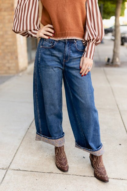 TH201 DENIM CUFF JEANS (7 PIECES)