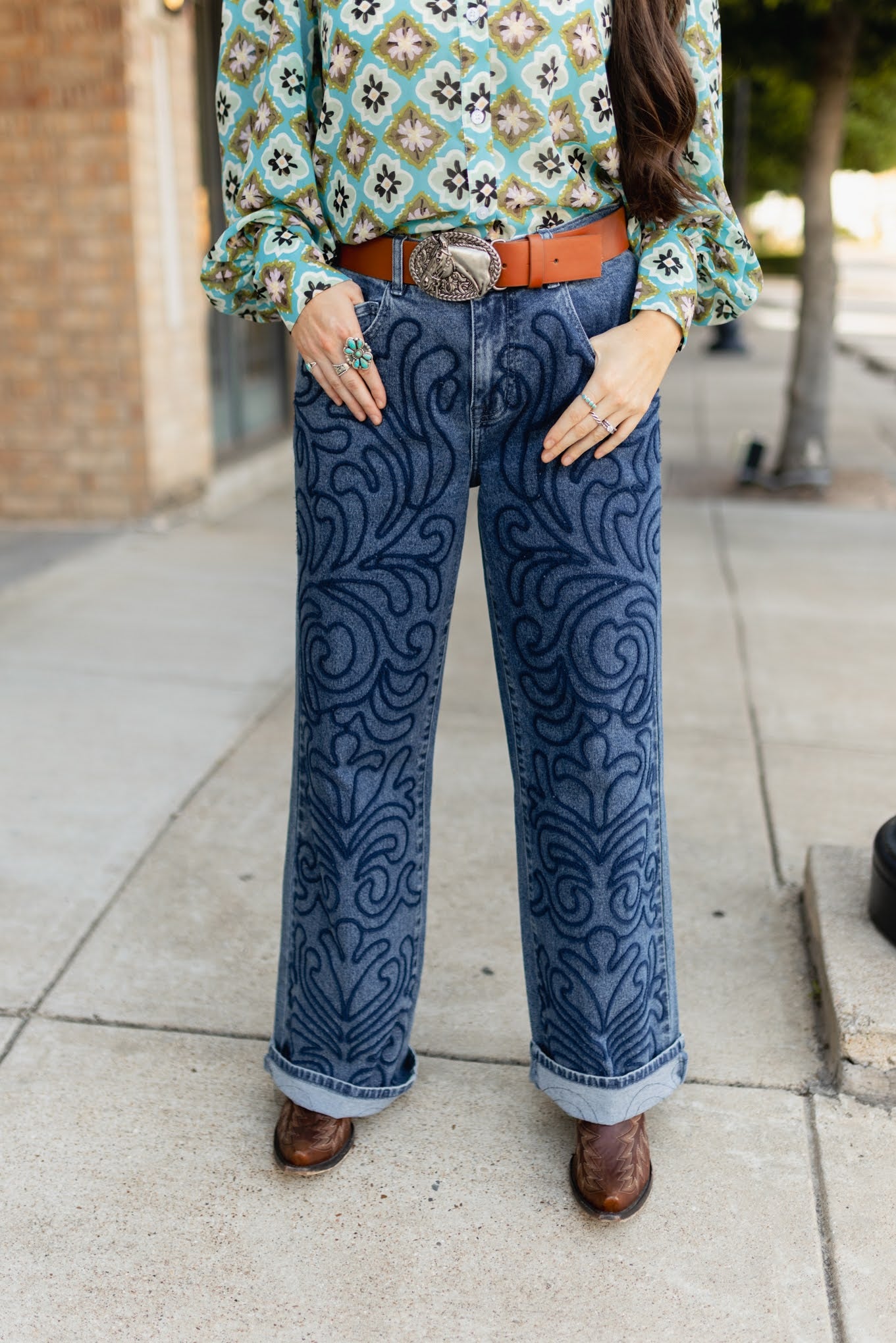 TH017 DENIM SWIRL JEAN ( 7 PIECE)