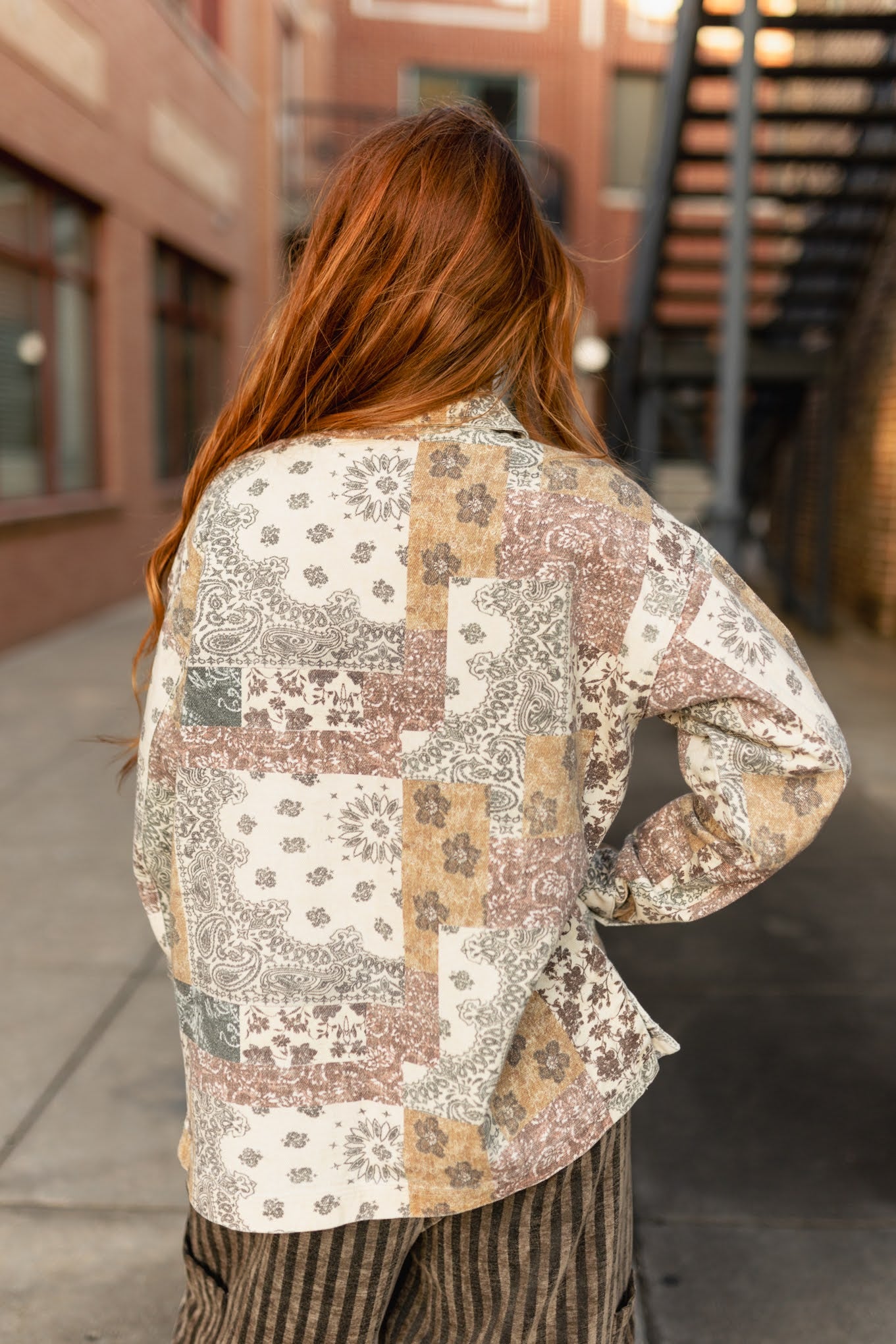 BOHO TAN DENIM SHAKET (7 PIECE)