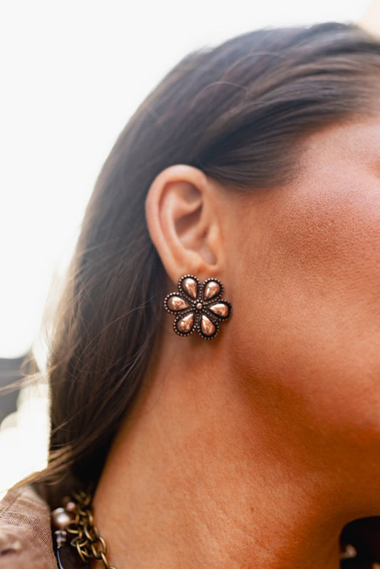 3588 COPPER 3D BALL FLOWER ER R1-22